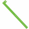 Bsc Preferred 3/4'' x 10'' Day-Glo Green Plastic Wristbands, 500PK WR120GN